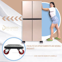 1 x RAW Customer Returns DDUANOO 4 Wheel Furniture Mover, Heavy Duty Furniture Lifter, Furniture Transport, 360 Swivel Wheels and Lifter, 400kg Load, Moves Sofa, Bed, Table, Refrigerator and etc. - RRP €43.27