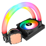 1 x RAW Customer Returns EMPIRE GAMING Guardian P-W120 Watercooling AIO PC Gamer CPU Cooling Liquid ARGB 3 Pins 5V 1x120MM Intel LGA 1700 1200 115X 1366 2066 2011, AMD AM5 AM4 Black - RRP €57.99