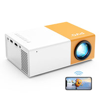 1 x RAW Customer Returns PVO WiFi Projector supports 1080p 200 portable projector, smartphone can be connected to the mini projector via WiFi, compatible with phone tablet laptop tv stick USB - RRP €59.0