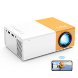 1 x RAW Customer Returns PVO WiFi Projector supports 1080p 200 portable projector, smartphone can be connected to the mini projector via WiFi, compatible with phone tablet laptop tv stick USB - RRP €59.0