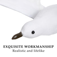 1 x RAW Customer Returns jojofuny Hanging Flying Bird Decor Flying Seagull for Bird Decoration Seagull Statue Flying Seagull Decor Home Decor Artificial Wall Decoration On The Beach Flying TABE WALL ART - RRP €23.89