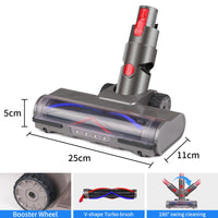 1 x RAW Customer Returns suzao floor nozzle for Dyson V7 V8 V10 V11 V15 sv10 sv12 sv14 sv15, brush spare parts with 4 LED and trigger lock, Dyson brush roller for carpet, parquet floors, hard floors - RRP €39.77