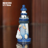 1 x RAW Customer Returns Healifty Mini Wooden Lighthouse Mediterranean Figurines Nautical Miniature Decorative Ornaments Mixed Style 1 Piece - RRP €22.8