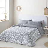 1 x RAW Customer Returns NARCEA Gray Reversible Duvet Cover 150 Bed Closure with Buttons HYPOALLERGENIC - RRP €34.24