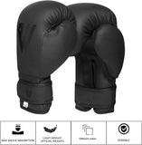 1 x RAW Customer Returns WFX Kids Boxing Gloves for Children 2 4 170g Training MMA Boys Girls Punching Bag Kickboxing Muay Thai Youth Junior Matte Black Gloves Gift for Kids 170g, Black  - RRP €17.95