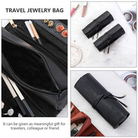 1 x RAW Customer Returns ABOOFAN Travel Jewelry Organizer Portable Jewelry Roll Bracelets Earrings Bag - RRP €23.29