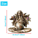 1 x RAW Customer Returns Millennial Gaia Statue, Gaia Mother Earth Figure, Mother Earth Goddess Statue Gaia, Figure of the Goddess Mother Earth, for Home, Garden and Outdoor Decor - RRP €17.4