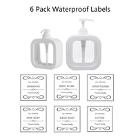 1 x RAW Customer Returns Shulltji Soap Dispenser 500ml Pump Dispenser for Bathroom Refillable Pump Dispenser for Kitchen Shampoo Conditioner Shower Gel Dispenser with Pump and Waterproof Labels 3 Pack - RRP €18.14