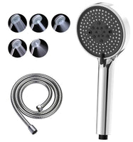 1 x RAW Customer Returns Everpwr shower head water saving with hose 1.5M, high pressure hand shower saving shower head, rain shower head, shower head with 5 jet types shower head pressure increasing - RRP €8.05