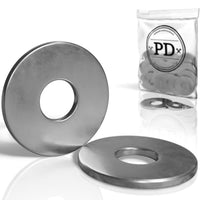 1 x RAW Customer Returns PD large washers M6 DIN 9021 ISO 7093 High-quality A2 V2A stainless steel body washers Rust-proof stainless steel washers with large outer diameter 100 pieces - RRP €12.49