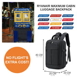 1 x RAW Customer Returns SPAHER Ryanair hand luggage 40x20x25 laptop backpack 14 15.6 inch laptop bag travel backpack hand luggage airplane travel bag under the seat hand luggage cabin luggage hand luggage backpack black - RRP €42.99