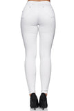 1 x RAW Customer Returns Elara Damen Jeans High Waist Slim Fit Chunkyrayan 201-1 Weiss 36 S  - RRP €25.74