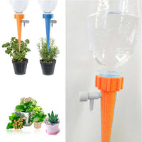 1 x Brand New Drip Irrigation Kit, Automatic Plant Waterers, Automatic Watering, 8Pcs Automatic Irrigation, Automatic Irrigation System, Drip Bottle Orange Blue  - RRP €9.19