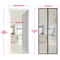 1 x RAW Customer Returns HOOMEE LightView fly screen door for balcony doors 90x220, magnetic curtain for reliable insect protection, high-quality LV fabric, with smaller magnets for a perfect closure, cannot be shortened - RRP €19.15