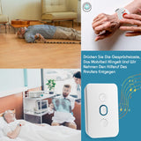 1 x RAW Customer Returns Emergency call button for seniors wireless doorbell, home emergency call seniors waterproof, nursing elderly panic alarm doorbell children and pregnant women suitable set, 1 receiver and 2 emergency call buttons - RRP €25.99