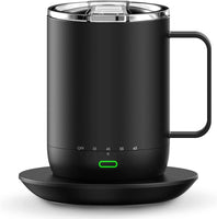 1 x RAW Customer Returns vsitoo Acrylonitrile Butadiene Styrene ABS , S3 Pro Temperature Control Smart Mug with Lid, Coffee Mug Warmer with Cup for Desk Home Office, App Controlled Heated Coffee Mug, Self Heating Coffee Mug, 325 ml - RRP €123.08