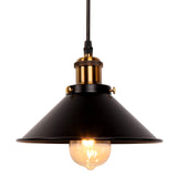 1 x RAW Customer Returns Newrays Vintage Retro Black Pendant Light Shade Loft Iron Umbrella Kitchen Bar Hanging Ceiling Light - RRP €18.74