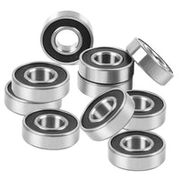 1 x RAW Customer Returns 12x28x8mm ball bearing rubber seal 10pcs deep groove ball bearings, durable multi-use rubber sealed deep groove ball bearings temperature range of -20-200 6001-2RS - RRP €12.1