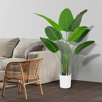 1 x RAW Customer Returns UHAPEER Artificial Plants Large 120cm, Artificial Plants with 8 Leaves, Artificial Fake Plants Indoor Outdoor, Artificial Tropical Plastic Plant for Bedroom Office Garden Wedding Party Decoration - RRP €41.34