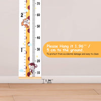 1 x RAW Customer Returns Children s height chart for children s room, wall hanging height meter decoration removable canvas measuring ruler for children 200cm x 20cm - RRP €14.04