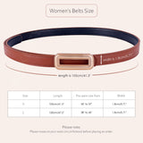 12 x Brand New EIOKBECY Skinny Leather Belt for Women, Pack of 2 Reversible Leather Adjustable Thin Waist Belt with Gold Buckle, Fashion Slim Belt for Dress Jeans Pants - RRP €331.2