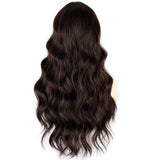 1 x RAW Customer Returns PORSMEER Women s Wig Dark Brown Long Curls Wavy Natural Synthetic Hair Wig Wigs for Women Girls Suitable for Everyday Cosplay Costume Carnival Party Wig - RRP €24.18