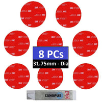 1 x RAW Customer Returns CANOPUS Double-Sided Adhesive Pads Extra Strong, 5952, 8 Pieces 32mm Waterproof Adhesive Dots Double-Sided Round, Adhesive Pads for Ideal for Home Decor, Indoor, Outdoor, Car Use - RRP €7.07