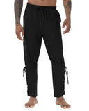 1 x RAW Customer Returns YAOHUOLE Men s Trousers Medieval Gothic Men s Steampunk Men Casual Pants, Black, XXL - RRP €35.19