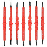 1 x RAW Customer Returns FOROREH Screwdriver, 7tlg Chrome Vanadium Insulated Screwdriver Set with Soft Grip, Magnetic Slotted Screwdriver Set Electrical Repair Tool Set - RRP €12.1