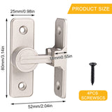 1 x RAW Customer Returns Latch Lock Small Sliding Door Lock 90 Degree Sliding Door Lock Buckle Lock Bolt Anti-theft Hasp Wooden Door Latch with Buckle Bolt - RRP €13.76