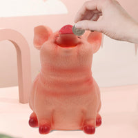 1 x RAW Customer Returns Coin Bank Resin Money Box Cartoon Piggy Bank Coin Money Saving Bank Desktop Decor Birthday Gift Size L - RRP €22.67