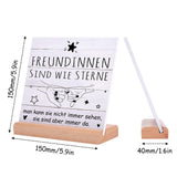 2 x Brand New Gifts for best friend, wooden signs with saying home decoration girlfriends birthday present, friendship gift gift ideas little something for birthday wedding Christmas for girlfriend BFF - RRP €16.1