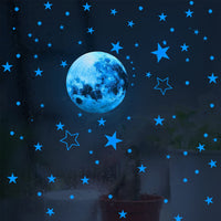 5 x Brand New 435pcs Luminous Stars Wall Stickers, Luminous Stars, Polka Dot and Moon Pattern, DIY Wall Stickers for Boys and Girls, DIY Bedroom Decoration - RRP €114.0