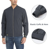 1 x RAW Customer Returns KEFITEVD Jacket Men s Transition Jacket Lightweight Men s Jacket Stand-up Collar Military Jacket Summer Autumn Jacket Army Jacket Leisure Blouson Dark Grey 2XL - RRP €49.39