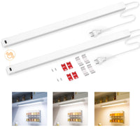 1 x RAW Customer Returns SIBI LIGHTING LED under cabinet light dimmable, 41cm 5 color modes light bar with touchless sensor, LED kitchen under cabinet light under cabinet lighting for kitchens, cupboards, workbenches, 2 pieces - RRP €39.99