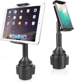 1 x RAW Customer Returns APPS2Car cell phone holder for cars, 2-in-1 tablet holder for car cup holder, adjustable car holder for cell phones, compatible with 4.3-11 inch tablets, iPad Mini Air Pro, iPhone, all smartphones. - RRP €25.99