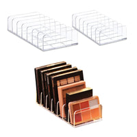 15 x Brand New BELIHOME Cosmetic Organizer Eyeshadow, 2 Pack Cosmetic Organizer Storage Box with 7 Compartments, Removable Cosmetic Organizer for Makeup Nail Polish Beauty Products - RRP €196.5