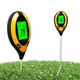 1 x RAW Customer Returns Aunus Ph Value Soil Measuring, 4-in-1 Digital Moisture Meter Plants with PH Temperature Humidity Light with Backlit LCD Display for Garden Agriculture Outdoor Plants - RRP €22.36