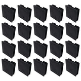 1 x Brand New 20pcs NUZAMAS Square Black Plastic End Caps 75x75mm Plastic Plugs, Square Tube Anti-Slip Mat, Plastic Caps, End Pipe Insert for Chairs, Desks, Tables - RRP €20.4