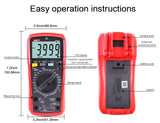 1 x RAW Customer Returns UNI-T UT890C Professional Digital Multimeter Tester Voltmeter Ammeter Ohmmeter RMS 6000 Counts Polymeter Capacitance Test and Temperature Measurement with Backlit LCD - RRP €39.04