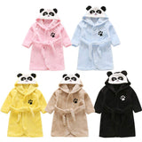 1 x RAW Customer Returns Happy Cherry - Bathrobe for Girls and Boys, Animal Shape, with Belt, for Autumn and Winter, 1 - 8 Years Size 3-4 years, black - RRP €27.6