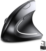 1 x RAW Customer Returns BOMENYA Ergonomic Wireless Mouse, Vertical Mouse Wireless 2.4GHz, Wireless Ergonomic Mouse with USB Receiver, 800 1200 1600 DPI, 5 Buttons for PC Computer Laptop Notebook Rechargeable Version  - RRP €26.54