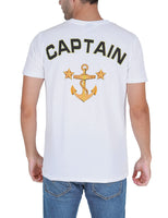 1 x RAW Customer Returns COSAVOROCK Men s Captain Costume T-Shirt White 4XL - RRP €29.39