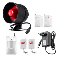 1 x RAW Customer Returns Alarm system apartment set, 7-piece set with 115 dB, motion sensor, door and window sensor and security alarm system with remote control - RRP €40.28