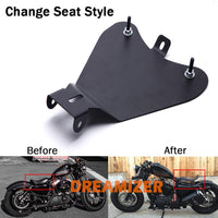 1 x RAW Customer Returns DREAMIZER Motorcycle Solo Seat Base Plate, Metal Custom Bobber Seat Plate for Sportster 48 XL883 1200 - RRP €26.54