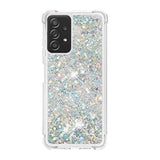 11 x Brand New HOUSON Case Compatible with Samsung Galaxy A32 5G Case, Glitter Liquid Quicksand Transparent Silicone Case Silver - RRP €118.8