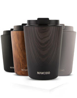 1 x RAW Customer Returns MAMEIDO thermal mug 350ml, 470ml 700ml - dense coffee mug to go made of stainless steel, double-walled insulated, leak-proof - coffee to go mug keeps you warm Ebony, 0.35l  - RRP €27.99