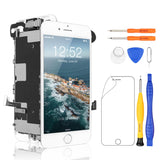 1 x RAW Customer Returns Yodoit Replacement Kit for iPhone 8 Full Assembly White LCD with Home Button Front Camera 3D Touch Display with Repair Tools Kit Compatible with Model A1863, A1905, A1906 - RRP €37.48