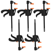 6 x RAW Customer Returns pcs one-hand clamp set, quick release clamp, 4 inch screw clamps F clamps, quick release clamps, woodworking ratchet clamp for woodwork, handmade crafts, DIY, clamps - RRP €64.74