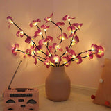 1 x RAW Customer Returns Esoes light branches decorative light decorative branches light branches LEDs lights branches light tree LED tree light branch decorative lighting for indoor outdoor purple pink  - RRP €12.1